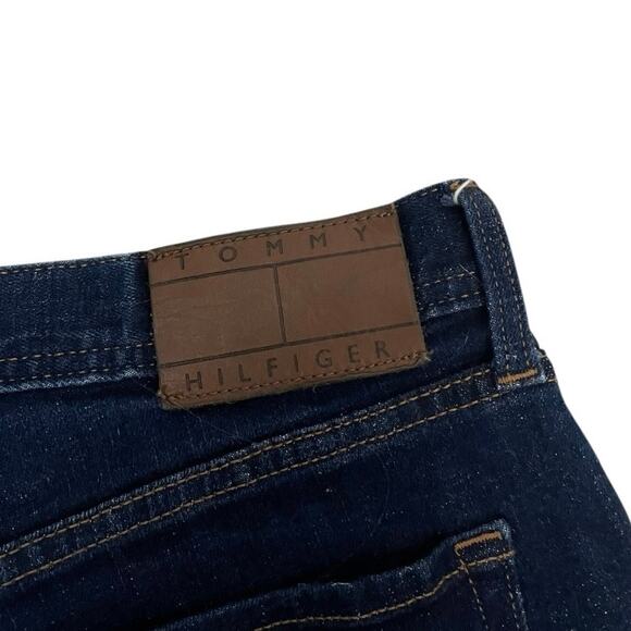 Tommy Hilfiger Mens Straight Leg Dark Wash Jeans - Picture 5 of 7